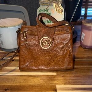 Michael Kors Tan Leather Crossbody Bag